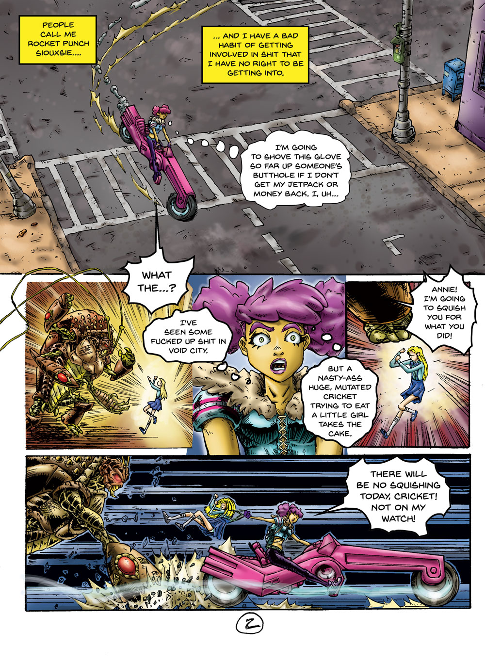 Rebel Roach vs Rocket Punch Siouxsie: page 2